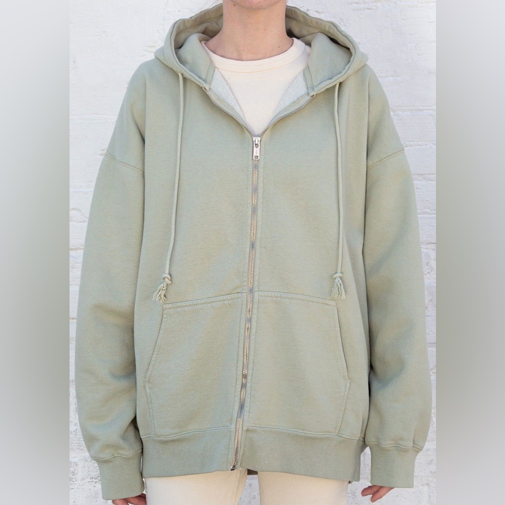 🆕 John Galt Oversized Zip-Up Hoodie 💚